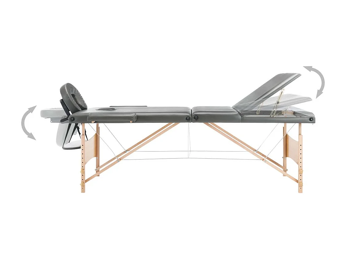 Table de massage avec bois marron 186 x 68 x 62 cm 02_0001801