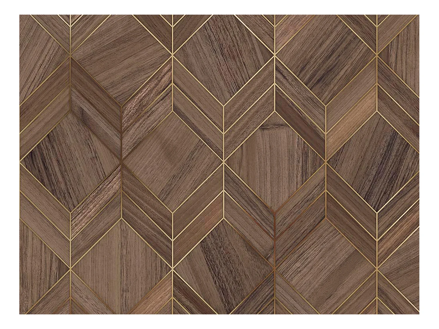 Aparador con 2 puertas y 3 cajones - Negro y Natural oscuro - MIALINE