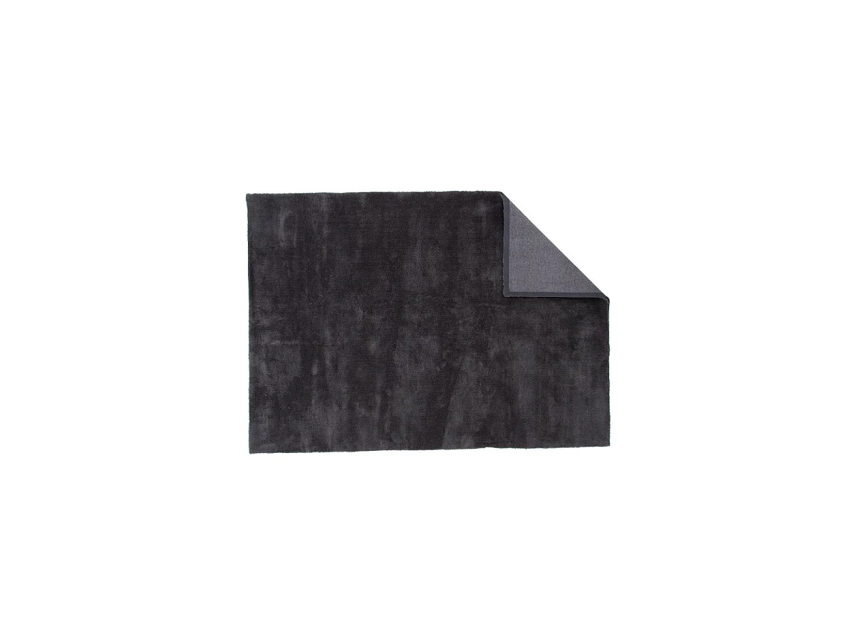 Undra vloerkleed 240x170 cm polyester donkergrijs.