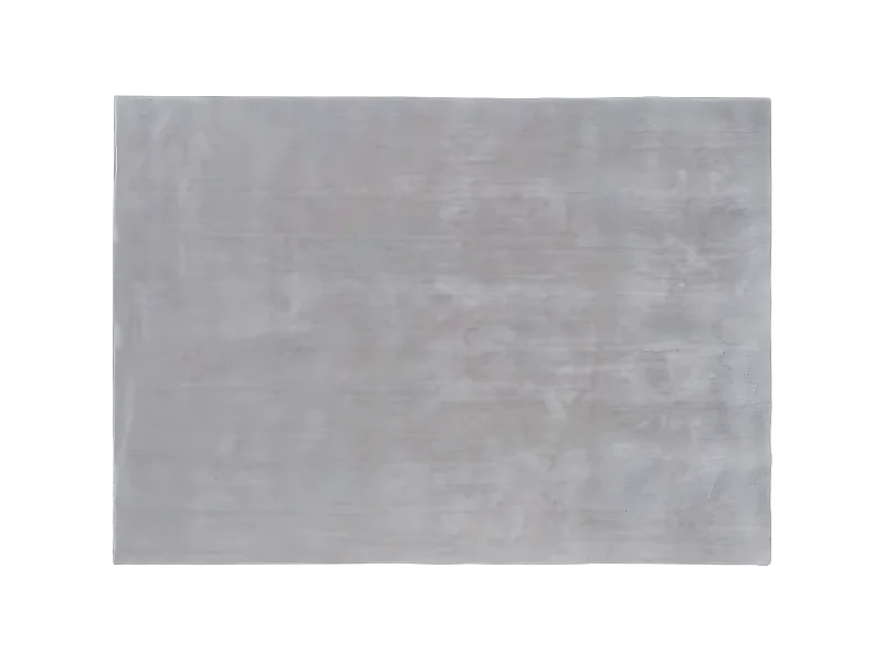 Teppich aus Baumwolle und Polyester mit Viskoseeffekt Silber Undra