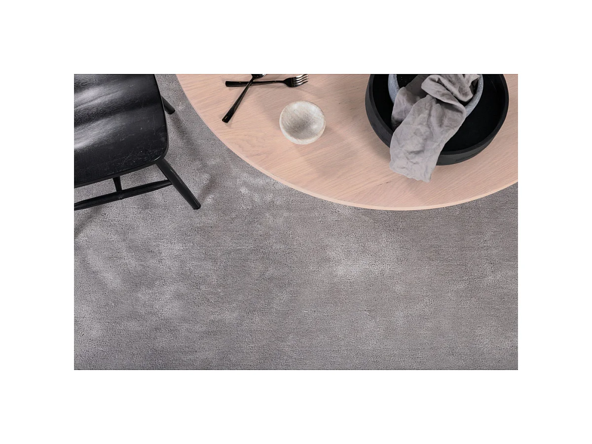 Undra vloerkleed 240x170 cm polyester grijs.