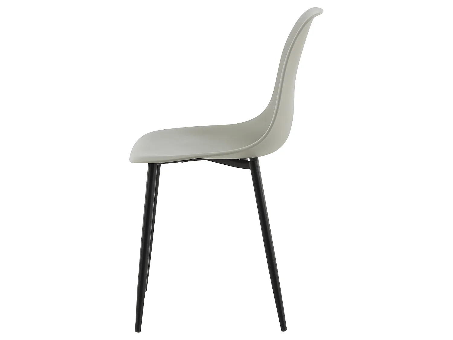 Polar eetkamerstoel kuipstoel grijs.