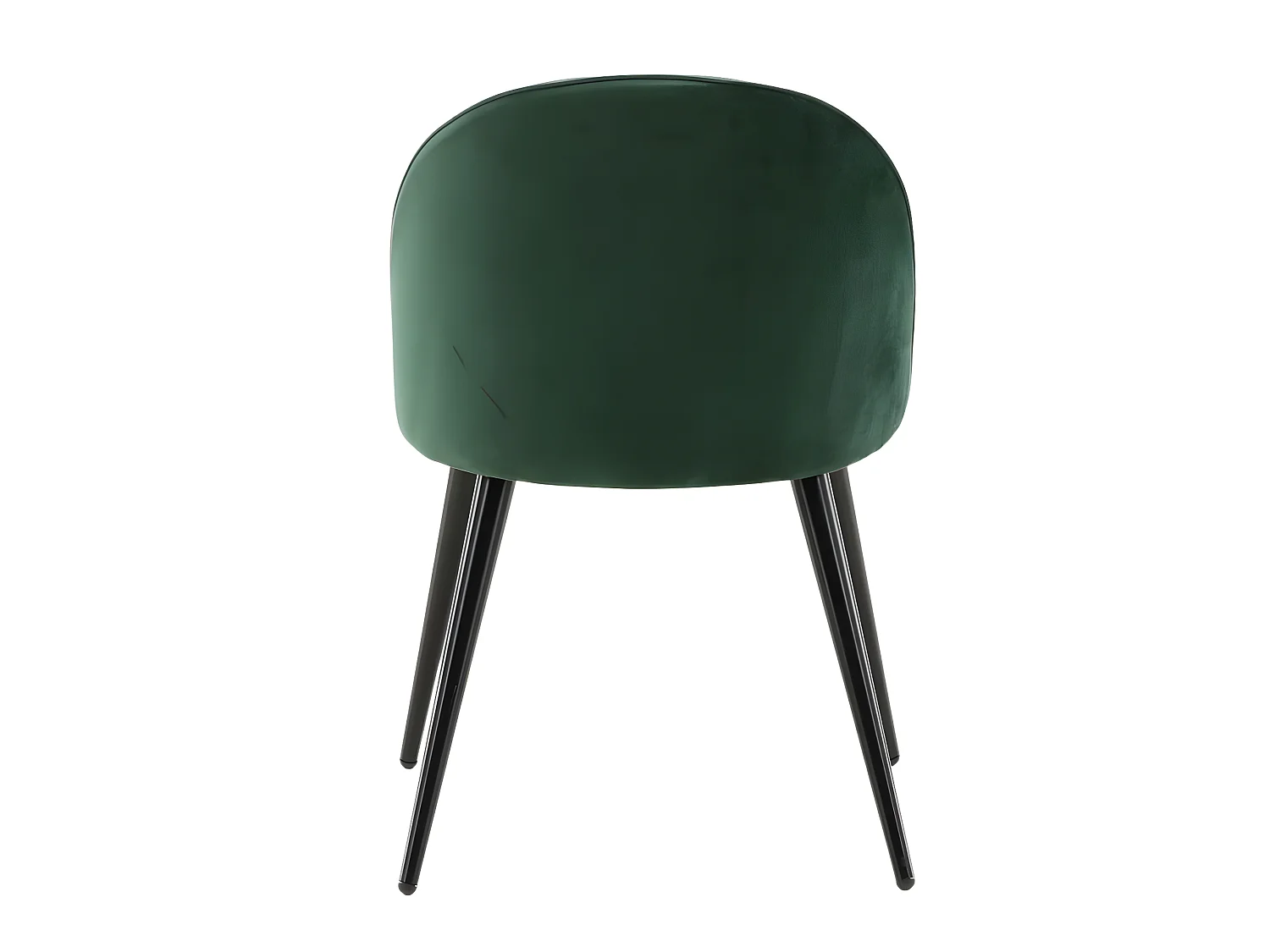 Chaises à manger lot de 2 Velvet velours noir/vert