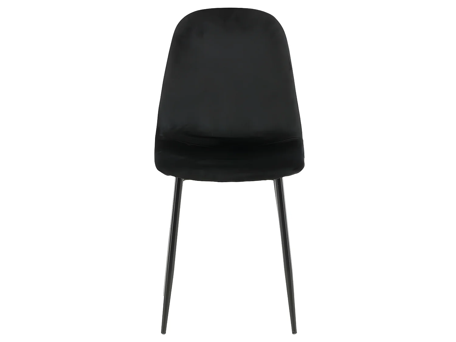 Chaises à manger lot de 2 Polar velours noir