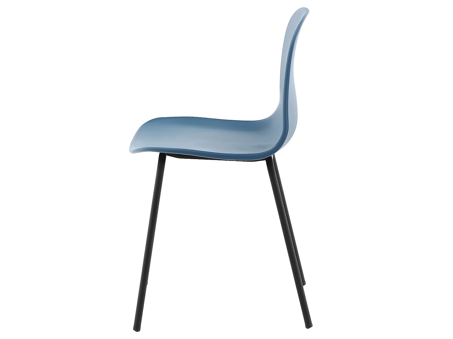 Artic Esszimmerstuhl blau, schwarz.