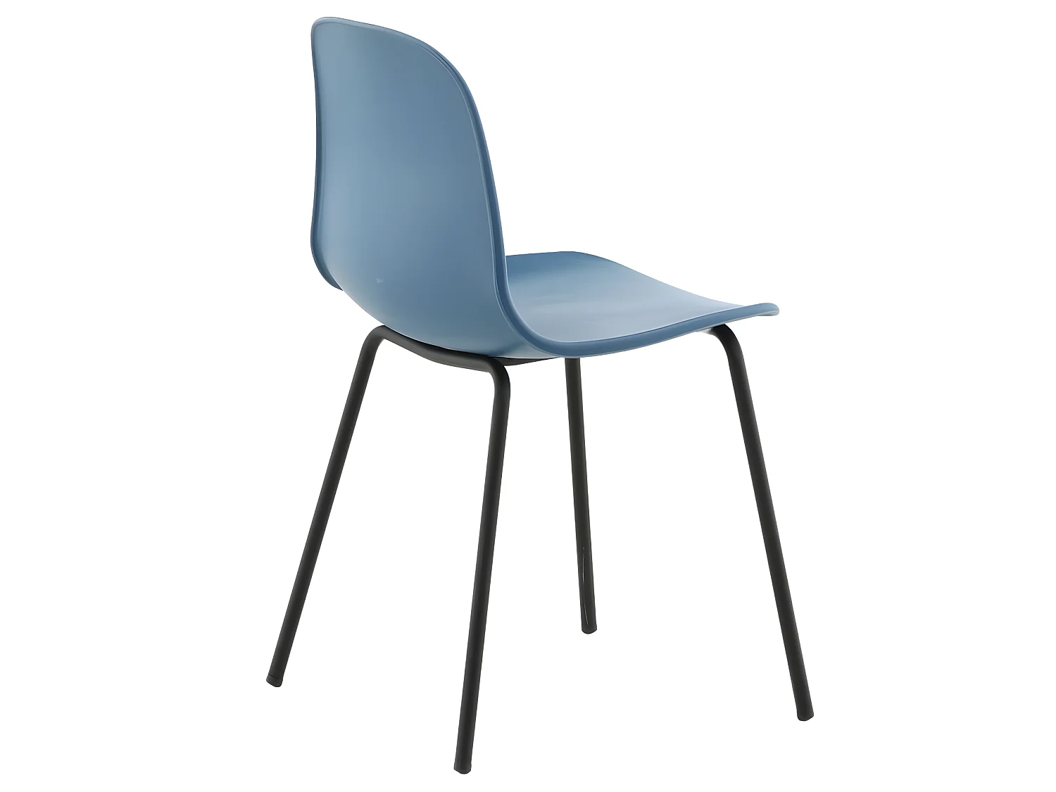 Artic Esszimmerstuhl blau, schwarz.