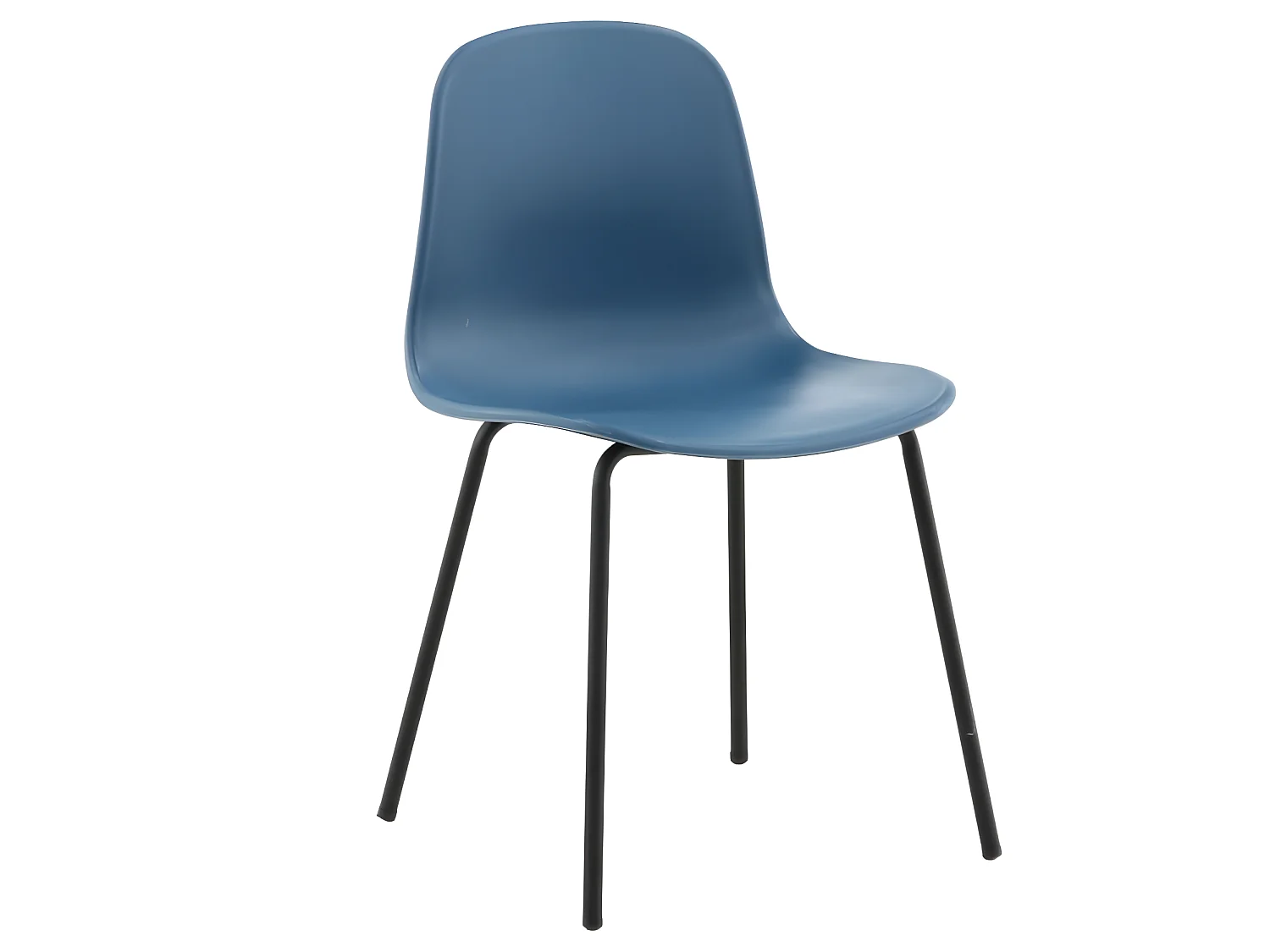 Artic Esszimmerstuhl blau, schwarz.