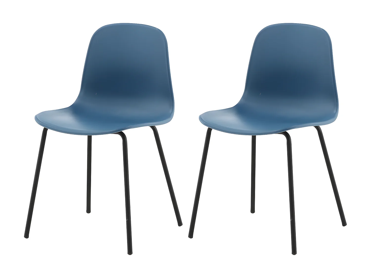 Silla de comedor Artic azul, negro.
