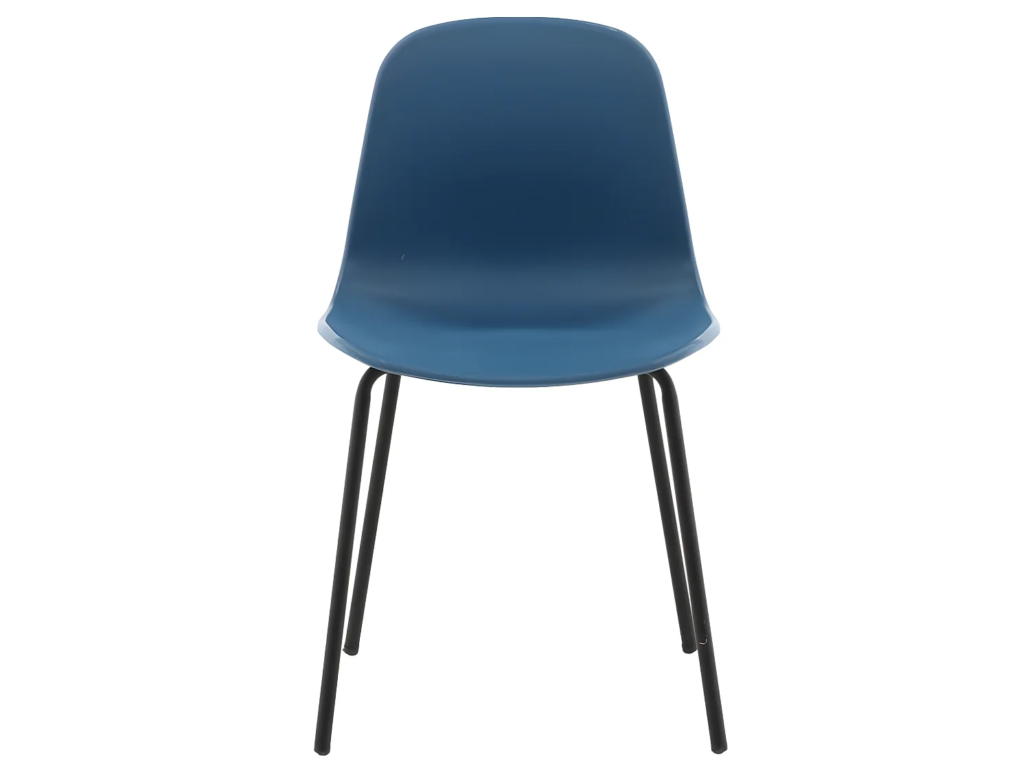 Artic eetkamerstoel blauw, zwart.