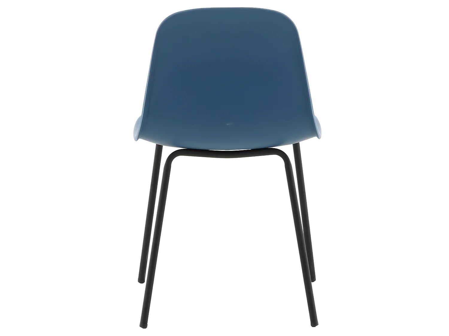 Artic eetkamerstoel blauw, zwart.