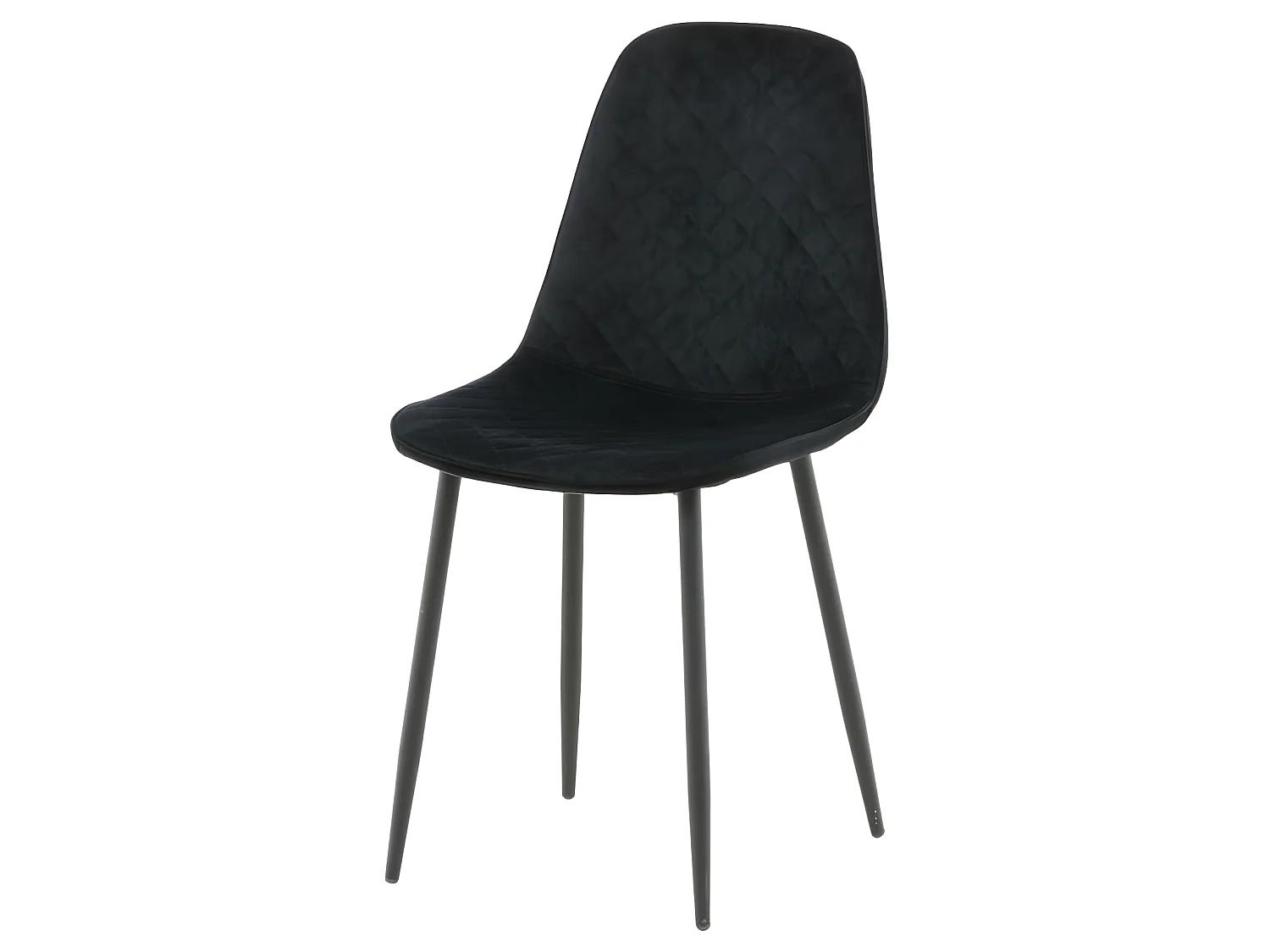 Venture Home Sedie da Pranzo 2 pz Polar in Velluto con Cuciture Nere