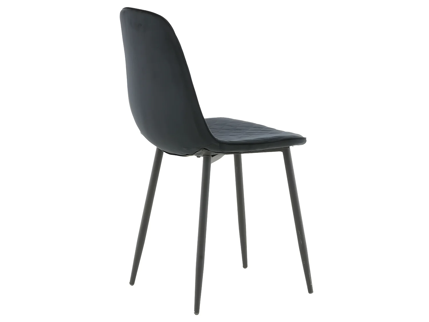 Venture Home Sedie da Pranzo 2 pz Polar in Velluto con Cuciture Nere