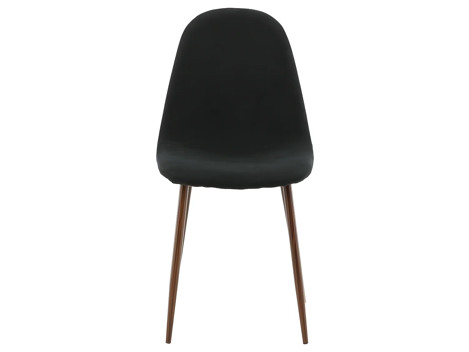 Chaises à manger lot de 2 Polar noir et naturel