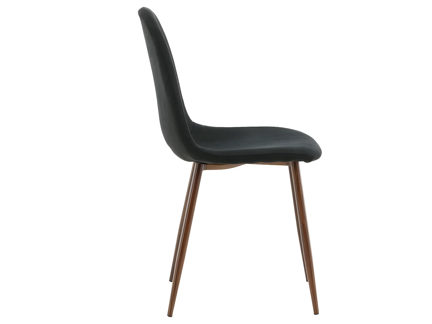 Chaises à manger lot de 2 Polar noir et naturel