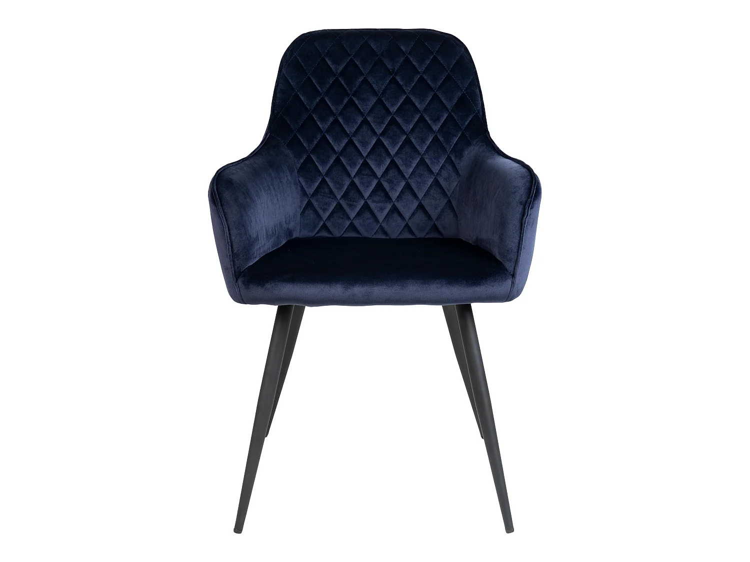 Hasse Chaise de salle à manger en velours, bleu.
