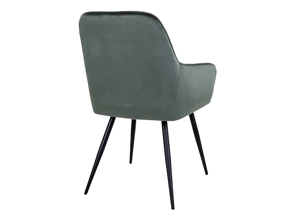Hasse Chaise de salle à manger en velours, bleu.