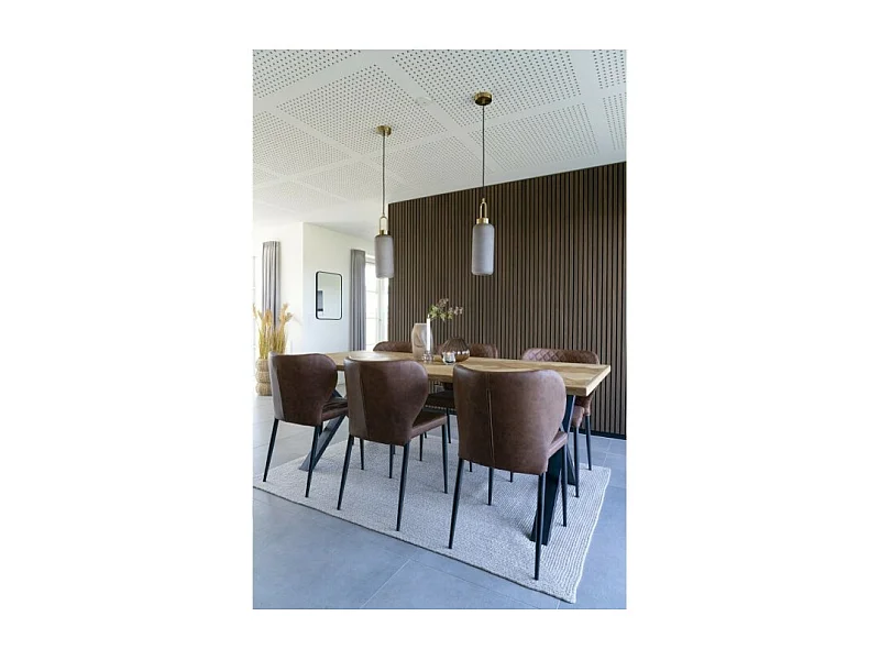 Pisa Esszimmerstuhl braun, schwarz.