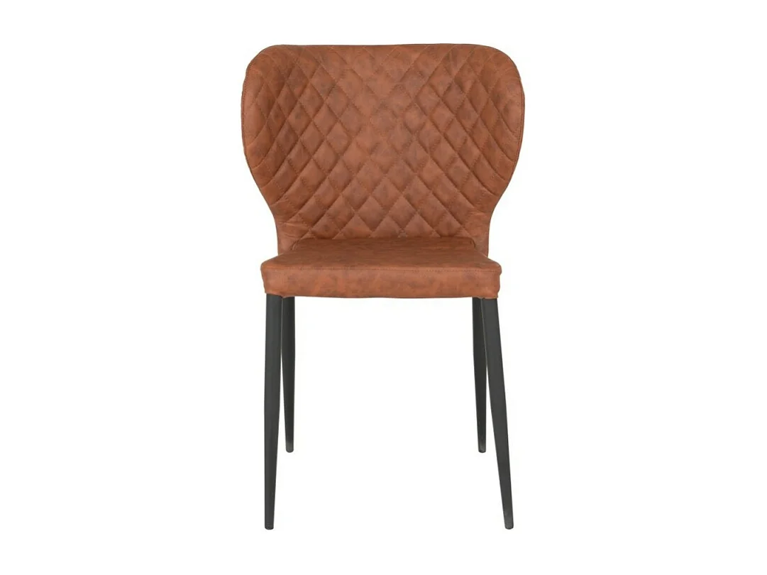 Pisa eetkamerstoel bruin, zwart.