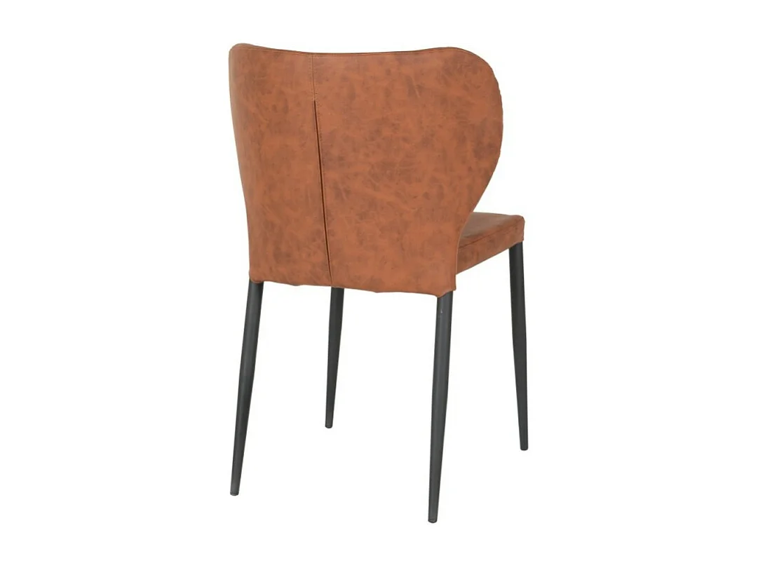 Pisa eetkamerstoel bruin, zwart.