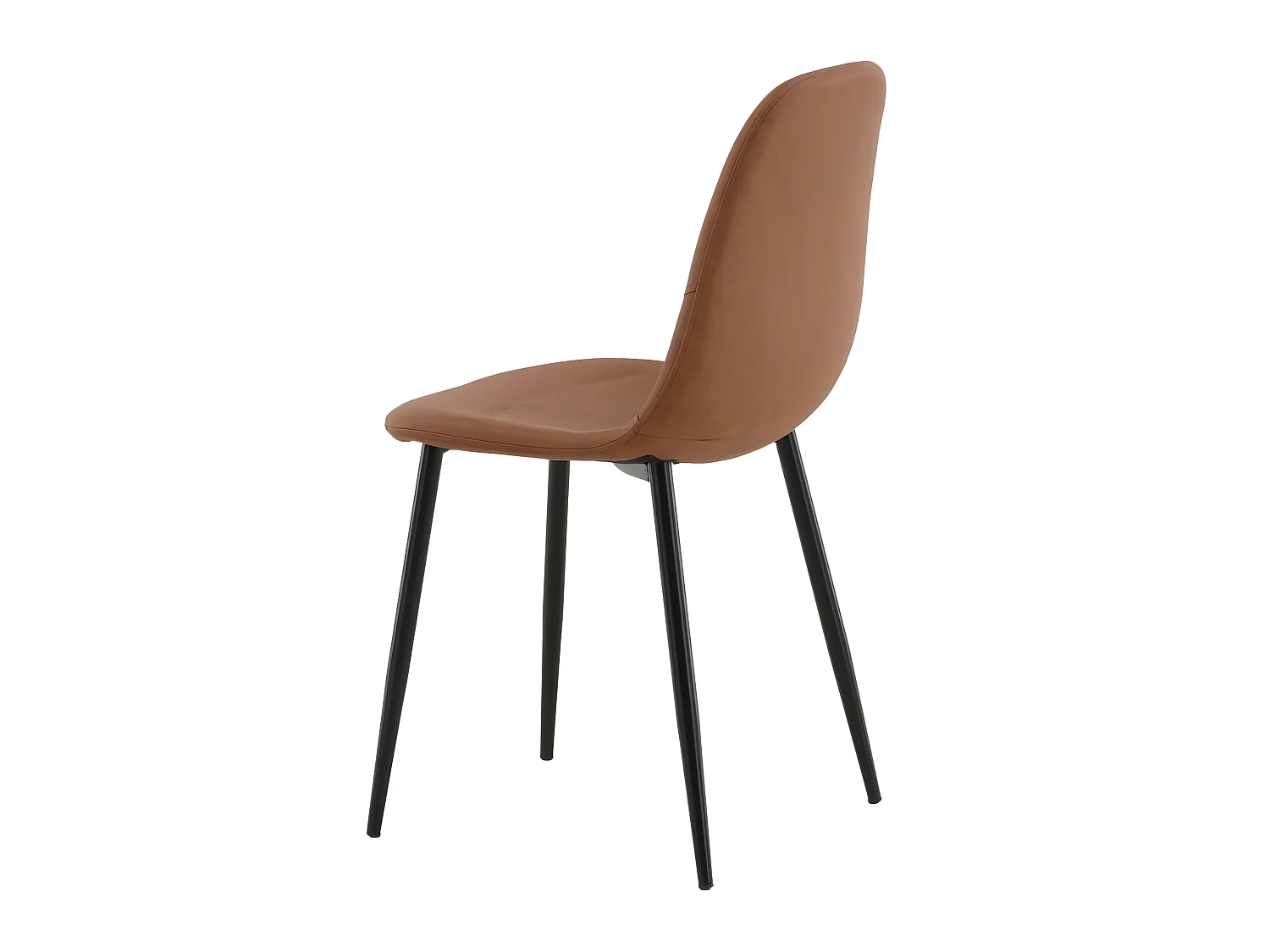 Polar eetkamerstoel bruin.