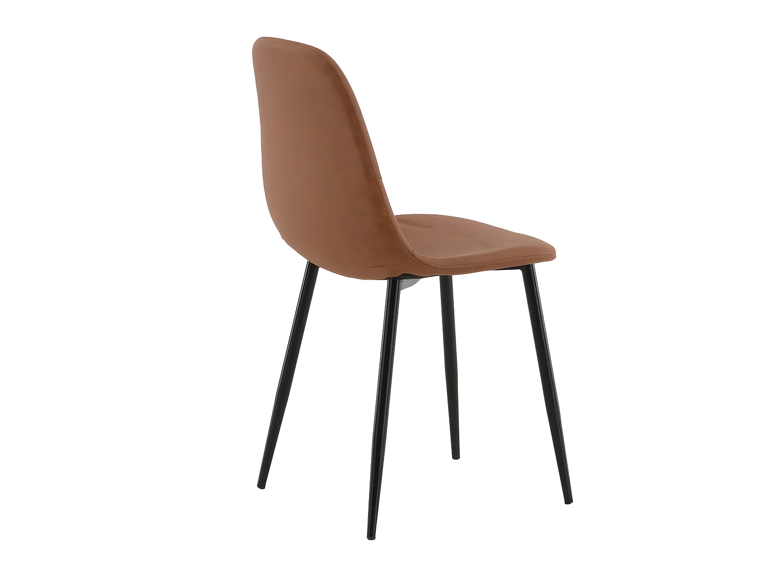 Polar eetkamerstoel bruin.