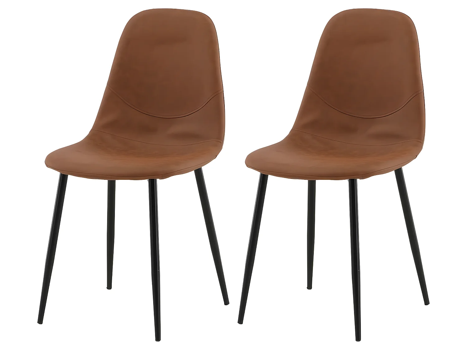 Polar Esszimmerstuhl braun.