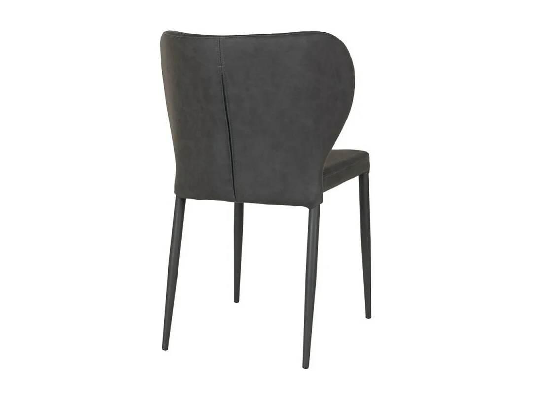 Pisa eetkamerstoel donkergrijs, zwart.