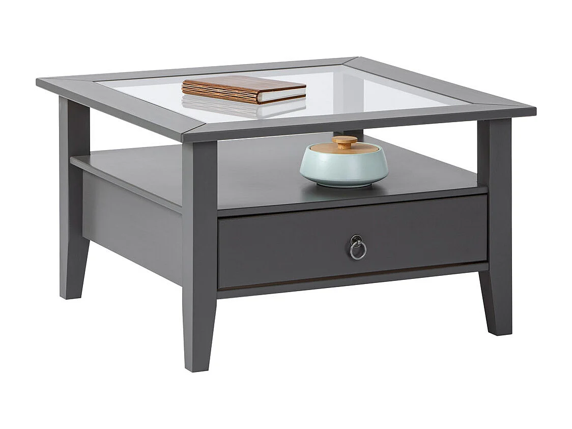 Mesa de centro Provence1 1 cajón gris.