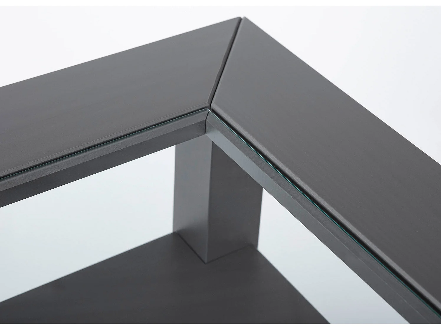 Table Basse 2 Tiroirs en Bois "Istres" 115cm Gris