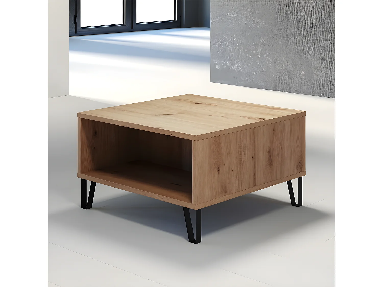 Touch Couchtisch 2 Offene Fächer Eiche Artisan dekor.