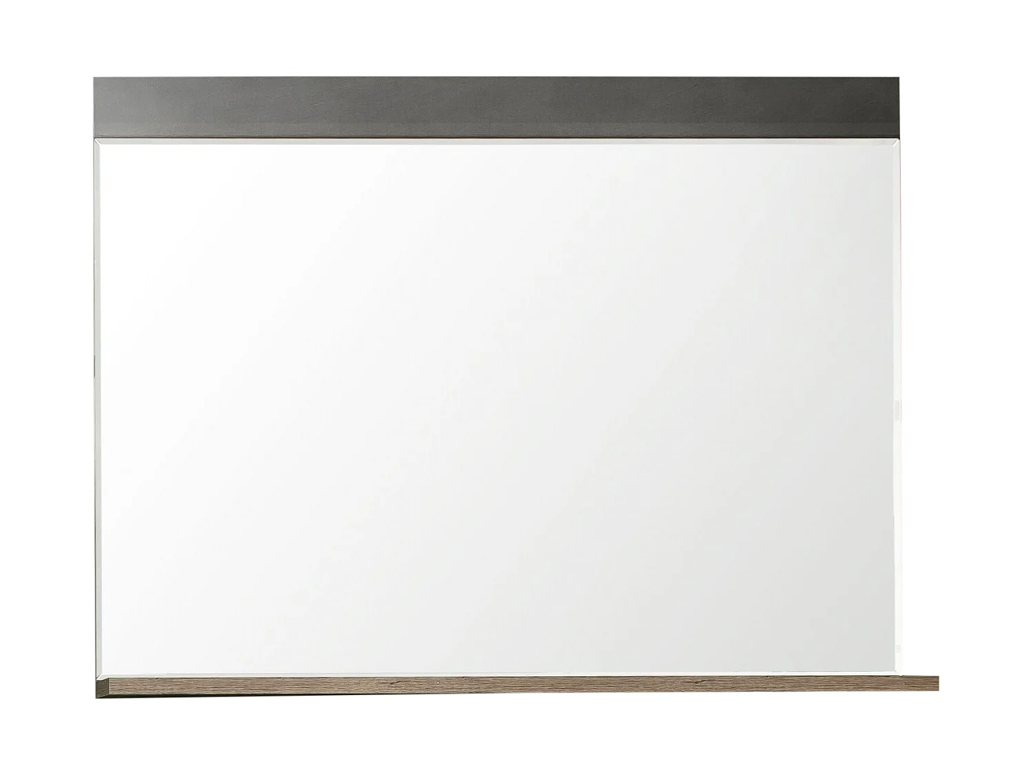 Specchio Irwin grigio decoro Matera, decoro Old Wood.