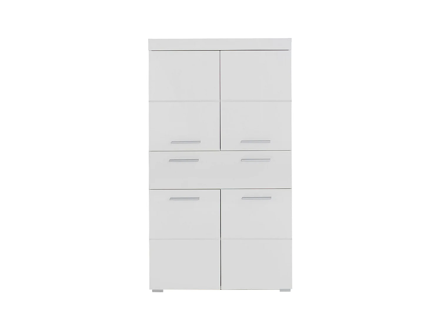 Armoire de salle de bain 2 portes blanc brillant Kelia 73cm