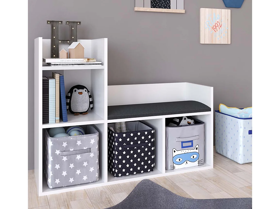 Stand Rack Lelus white H. 88 x W. 108 x D. 34 cm