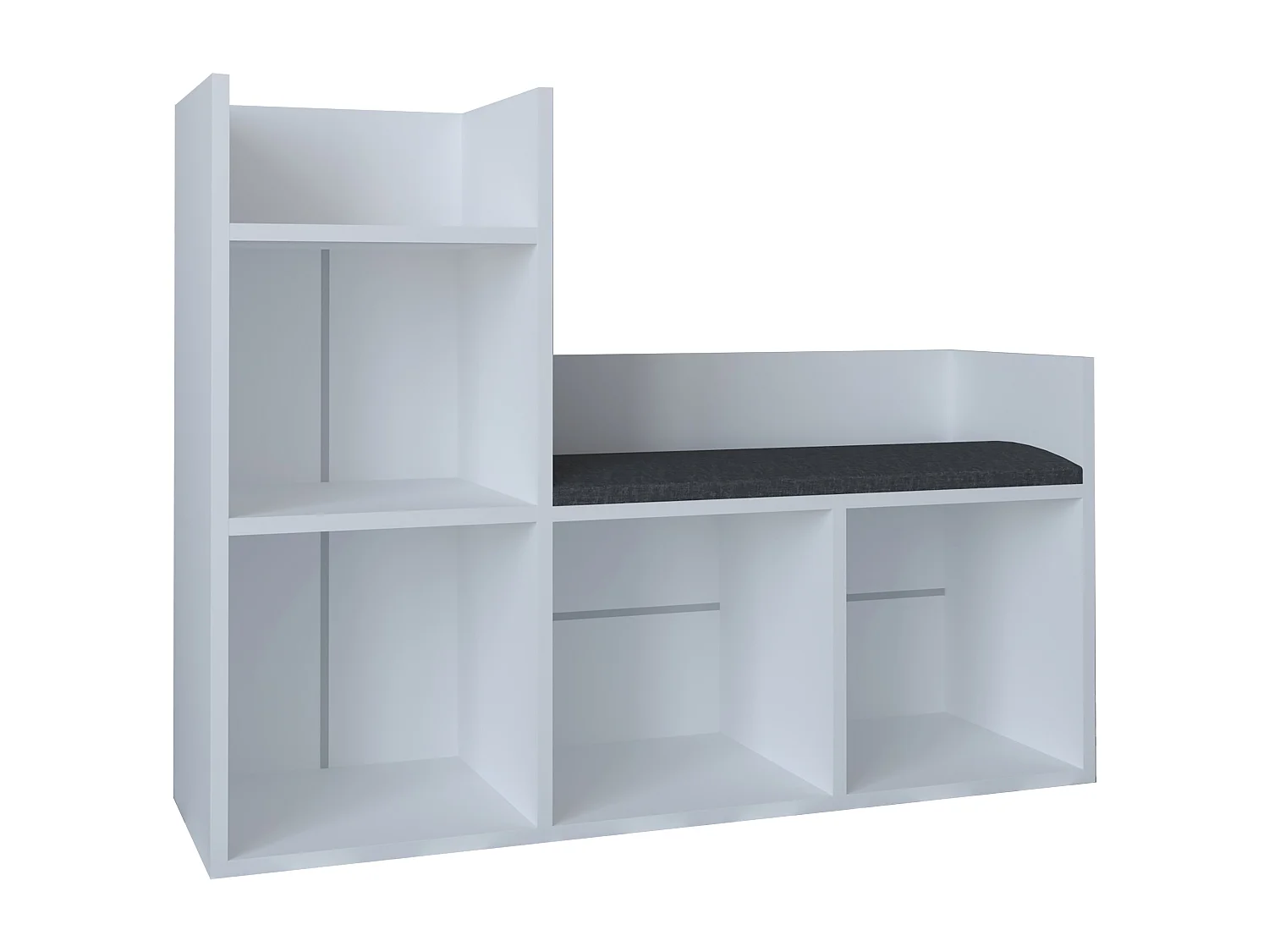 Stand Rack Lelus white H. 88 x W. 108 x D. 34 cm