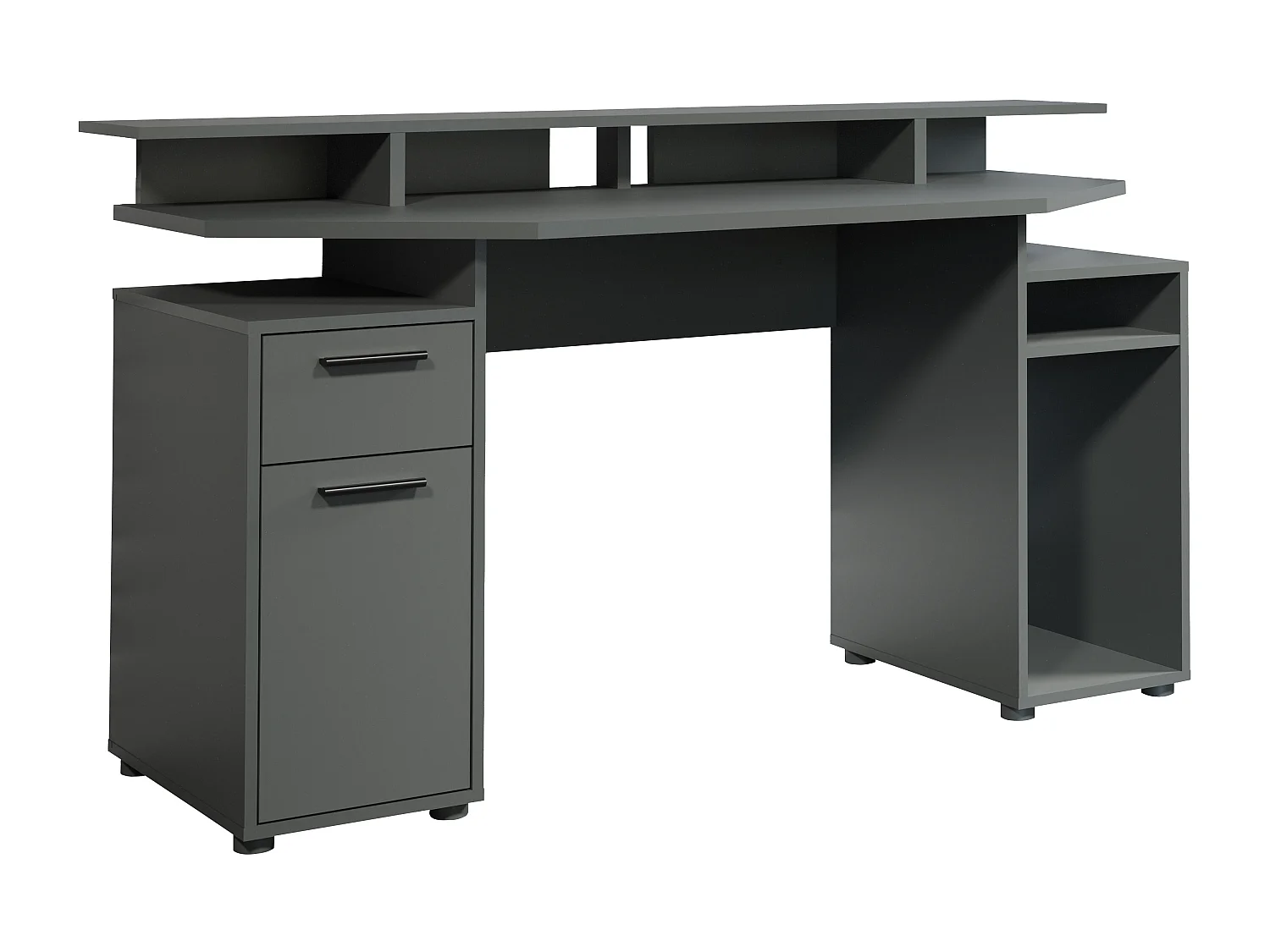 Bureau - Mélaminé - Anthracite - 160 - 88 - 60 cm