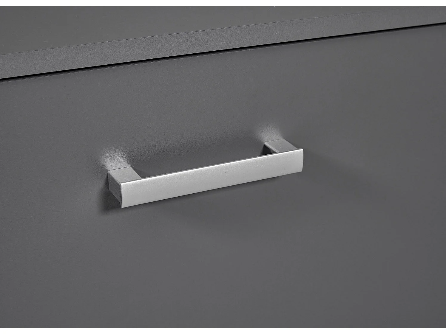 Meuble TV 2 Portes Design "Azio" 180cm Gris