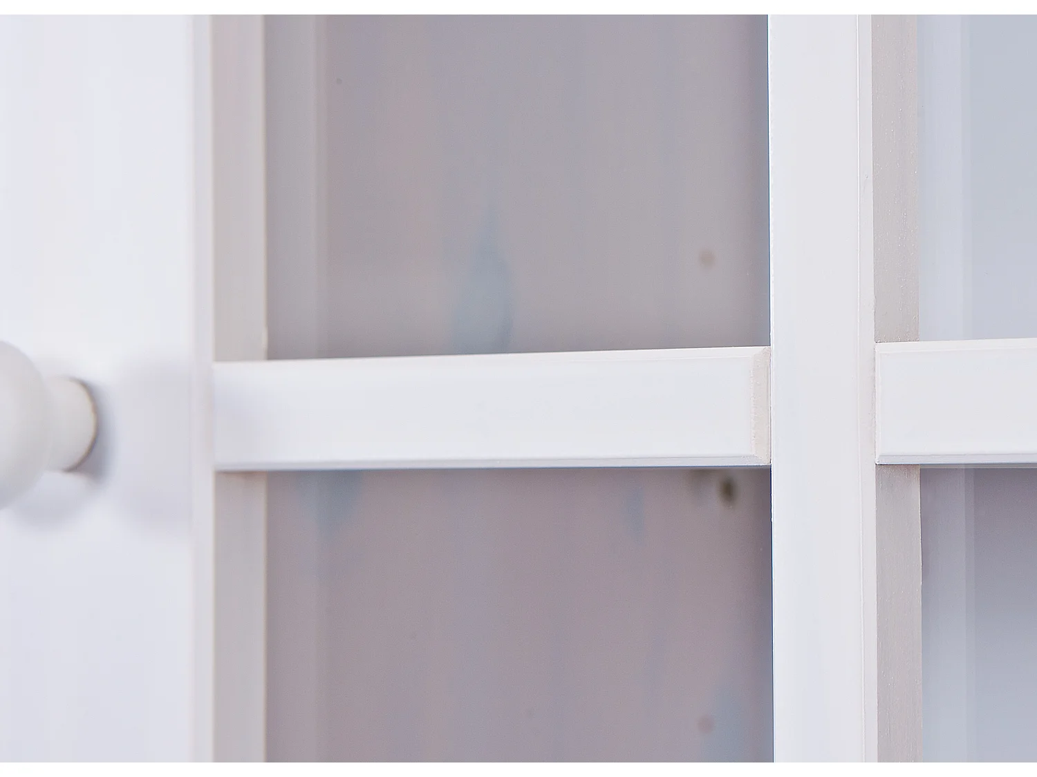 Vaisselier 3 Portes en Bois Massif "Alienor" 198cm Blanc