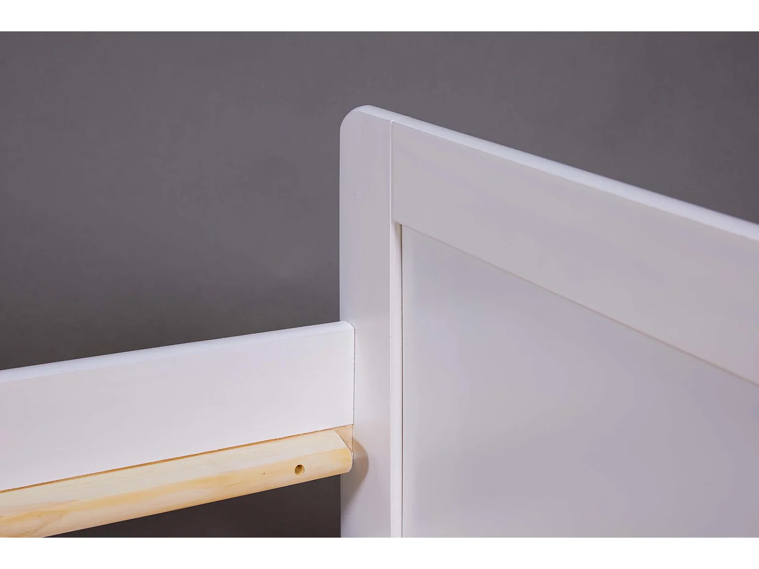 Surf Bett 90x200cm mit 1 ausziehbares Bett weiß.