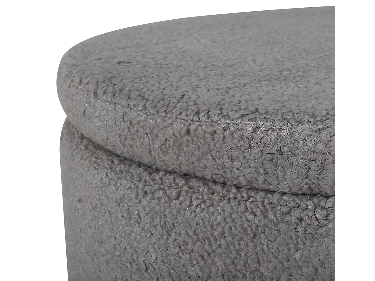 Pouf Dunken 51x51x43 cm Teddy Grège