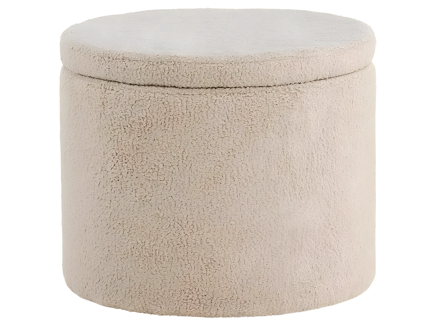 Pouf Dunken 51x51x43 cm Teddy Beige