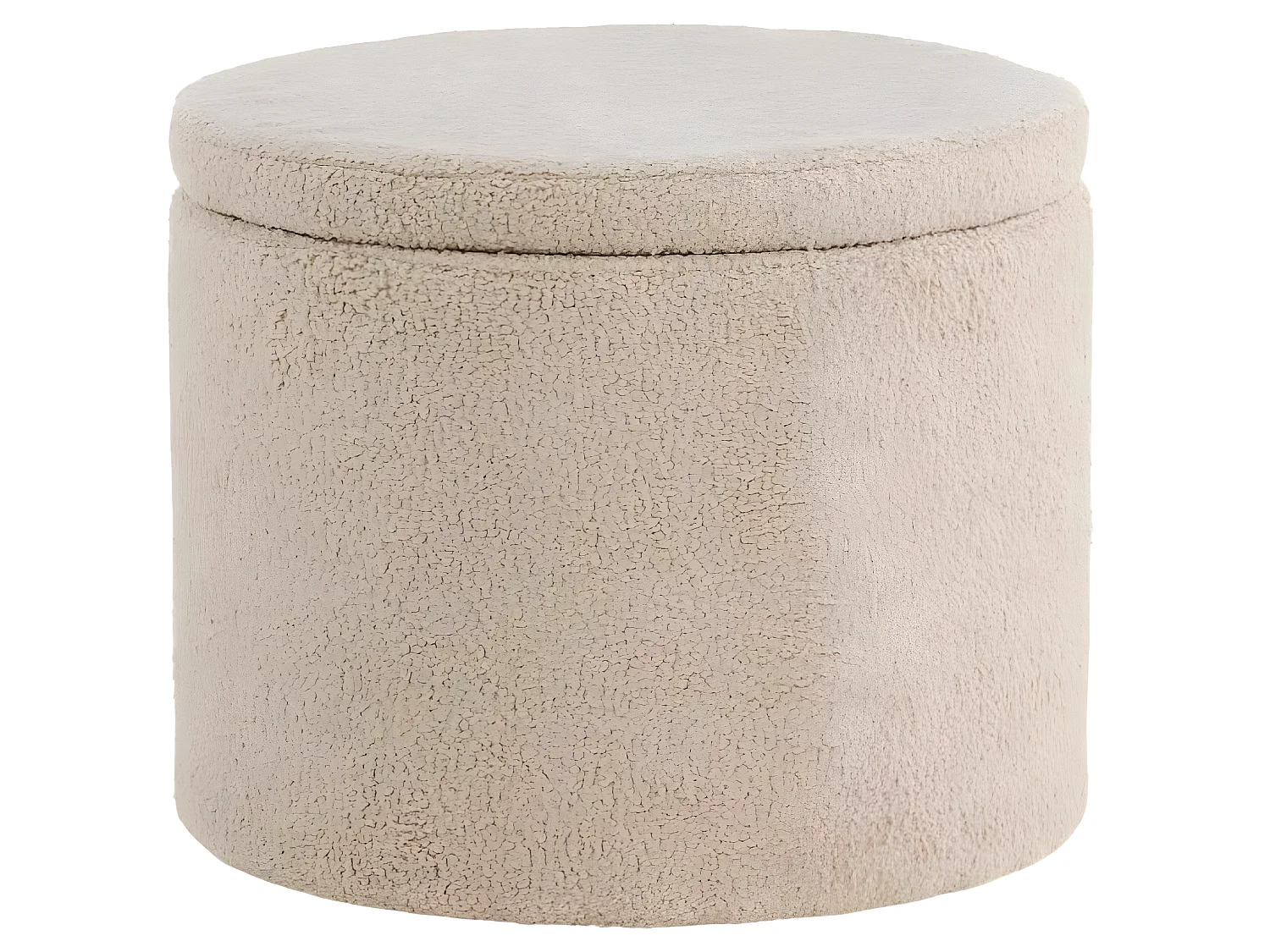 Pouf Dunken 51x51x43 cm Teddy Beige