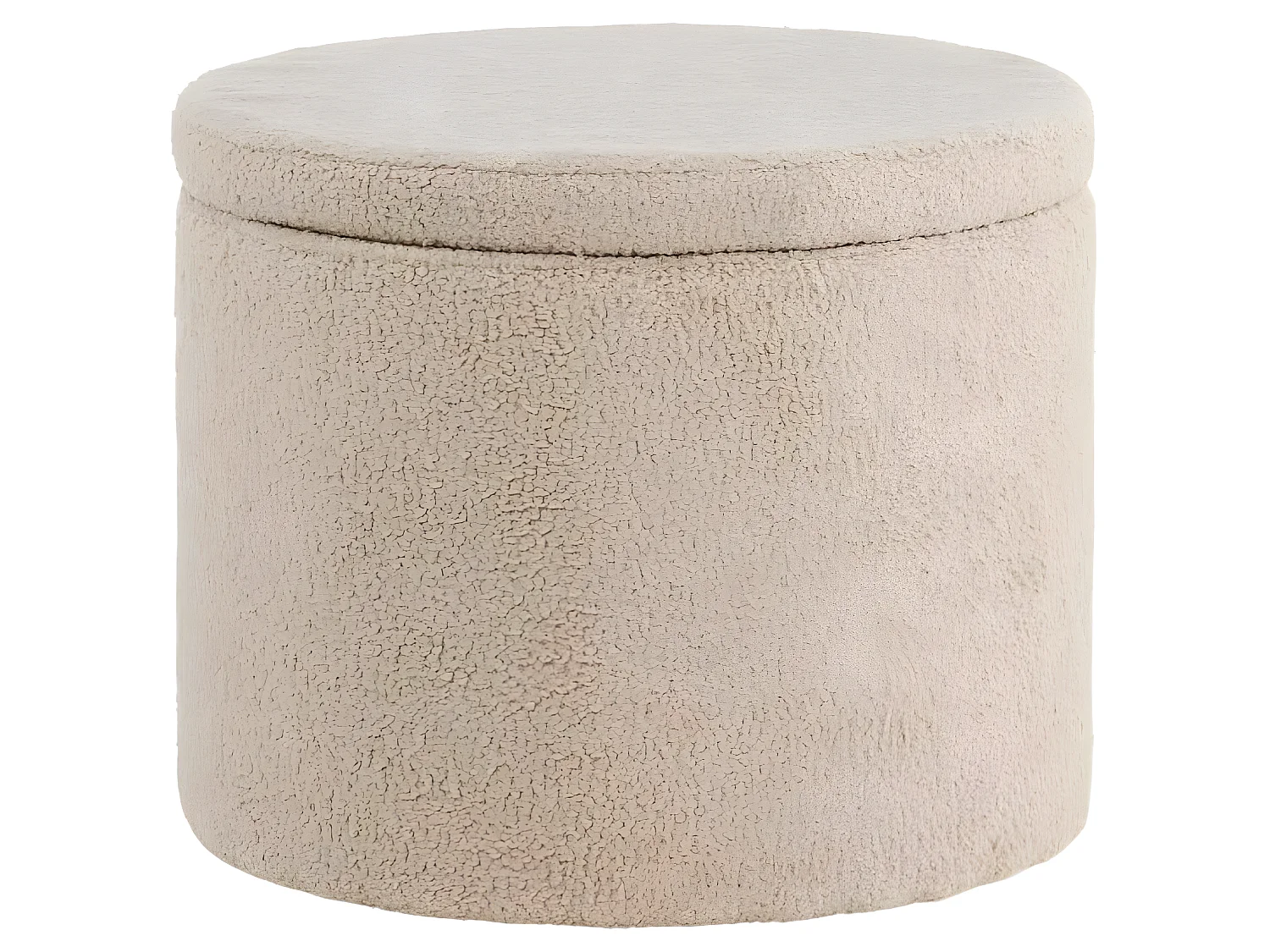 Pouf Dunken 51x51x43 cm Teddy Beige