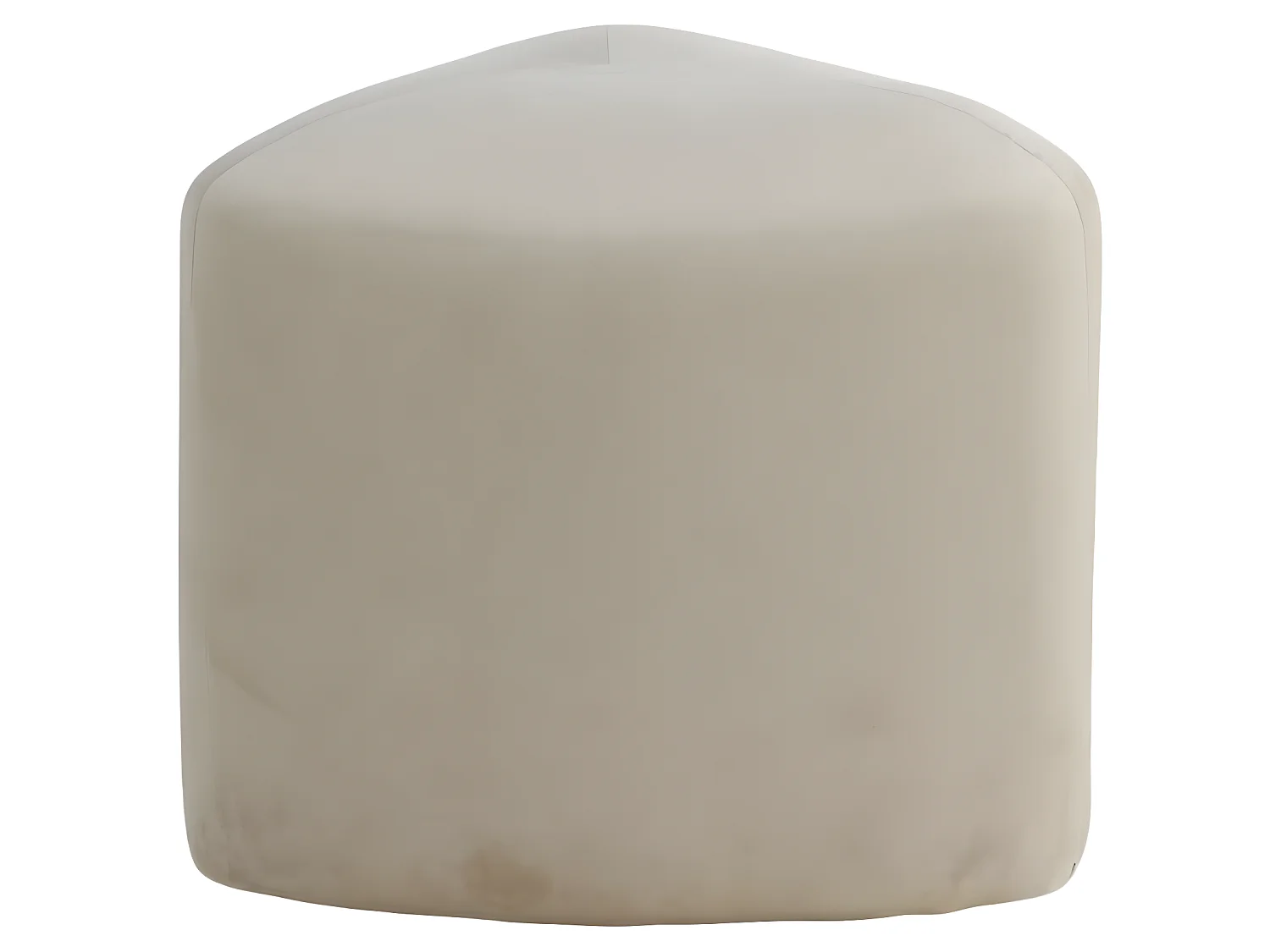 Pouf Peg 46x46x41 cm Velours Blanc