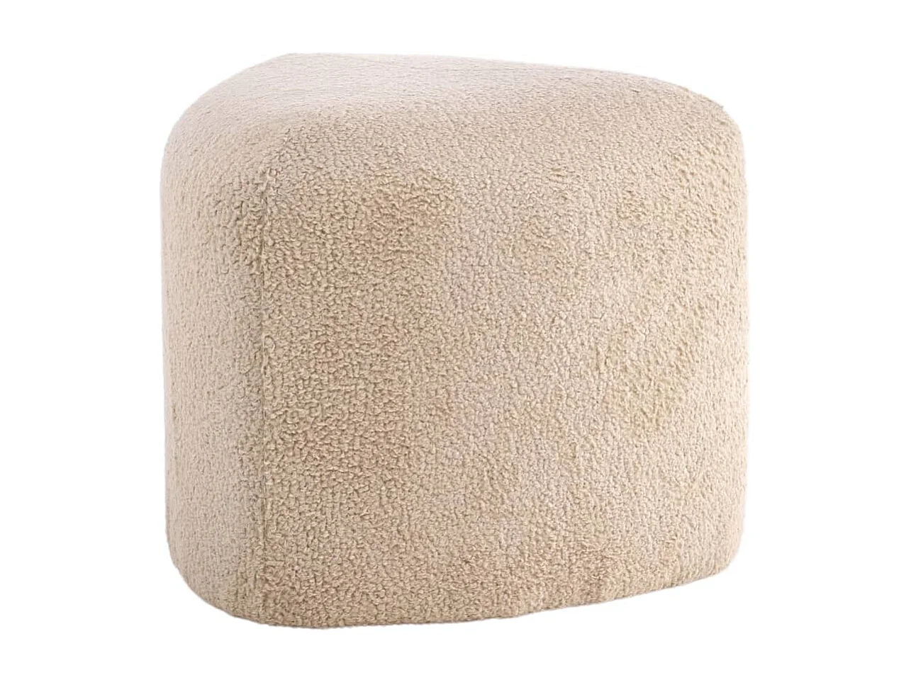 Pouf Peg 46x46x41 cm Teddy Beige
