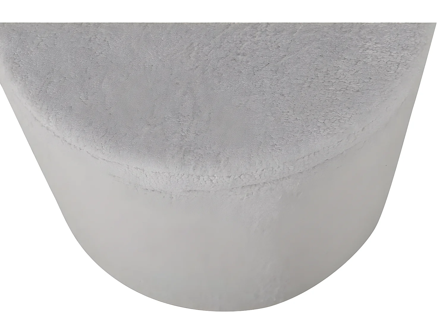 Pouf Dunken 51x51x43 cm Teddy Blanc