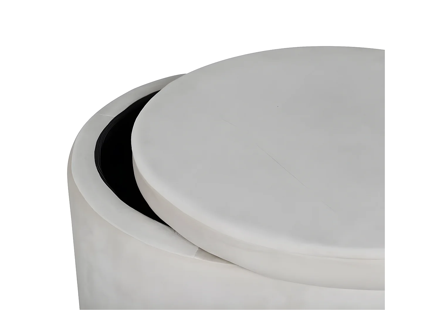 Venture Home Pouf Dunken 51x51x43 cm Velluto Beige