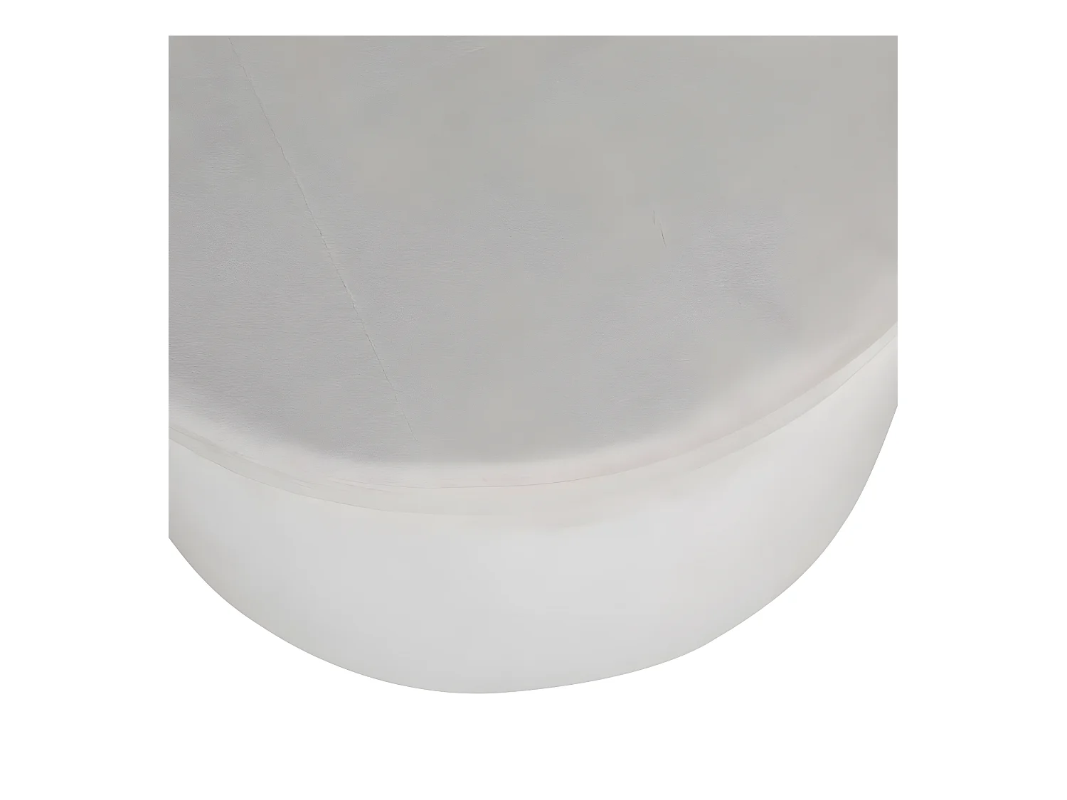Dunken poef, hocker met opbergruimte Ø51cm velours beige.
