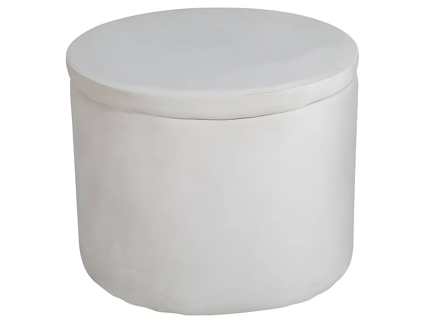 Pouf Dunken 51x51x43 cm Velours Beige