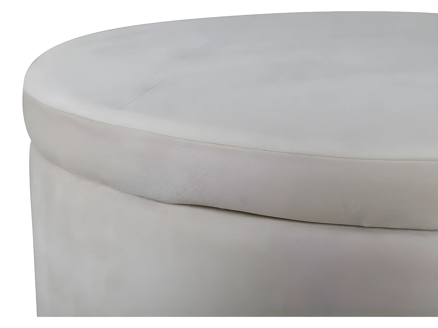 Pouf Dunken 51x51x43 cm Velours Beige