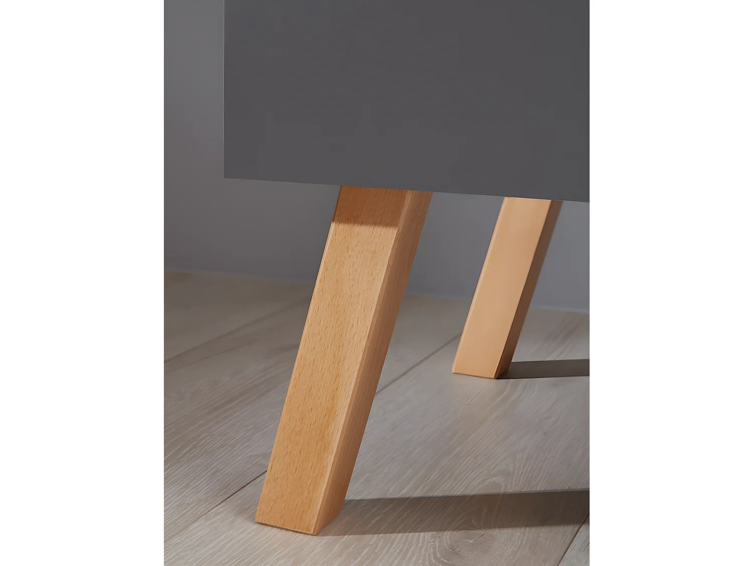 MatsBaby Armoire pour enfants 3 portes, 1 tiroir, gris.